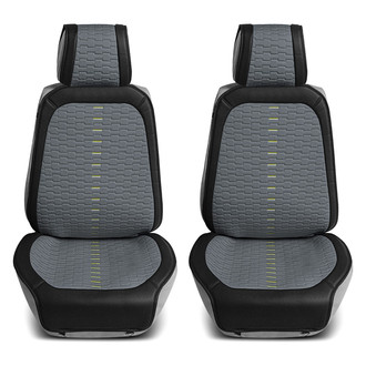 FH Group® - Colorful Ultra 1st Row Black & Gray Seat Cushions