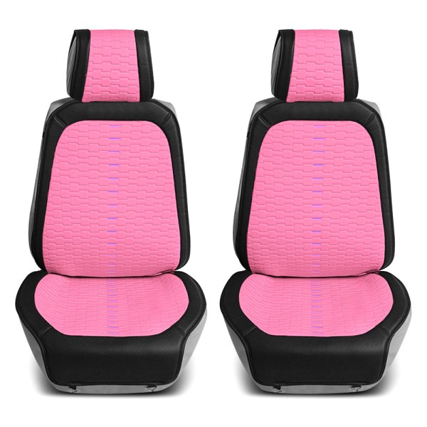 FH Group® - Colorful Ultra 1st Row Black & Pink Seat Cushions