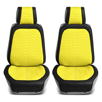 FH Group® - Colorful Ultra 1st Row Black & Yellow Seat Cushions