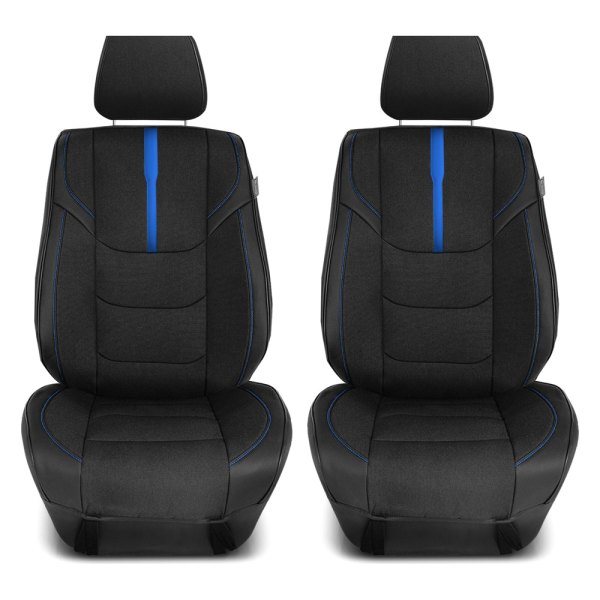  FH Group® - Ultra Sleek 1st Row Black & Blue Seat Cushions