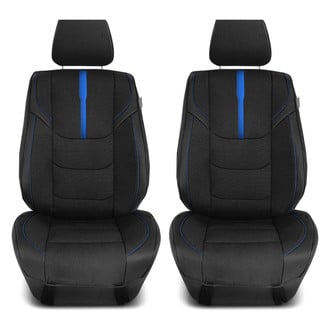 FH Group® - Ultra Sleek 1st Row Black & Blue Seat Cushions