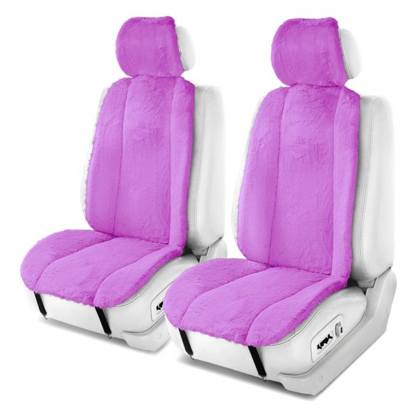  FH Group® - Doe16 Faux Rabbit Fur 1st Row Purple Seat Cushions