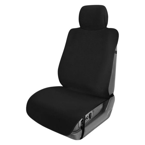 FH Group® - Black Faux Leather 1st Row Black Seat Protector