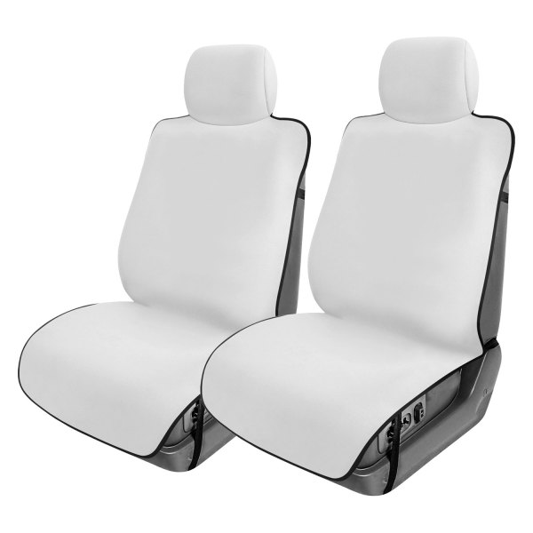 FH Group® - Gray Faux Leather 1st Row Gray Seat Protectors