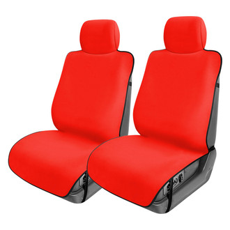 FH Group® - Faux Leather 1st Row Red Seat Protectors