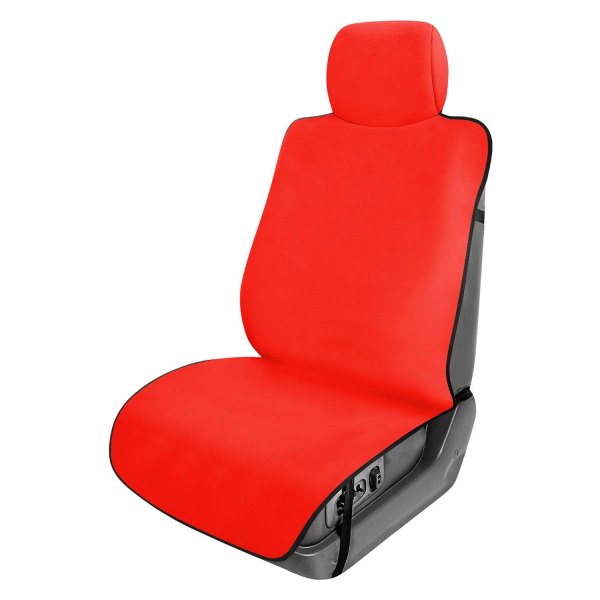  FH Group® - Red Faux Leather 1st Row Red Seat Protector