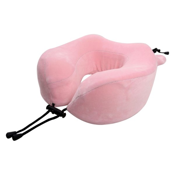 FH Group® - Ultimate Comfort Memory Foam Travel Neck Pillow, Baby Pink