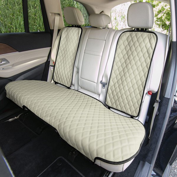  FH Group® - 2nd Row Faux Leather 2nd Row Beige Seat Protectors