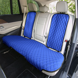 FH Group® - Faux Leather 2nd Row Blue Seat Protectors