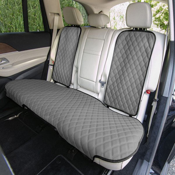  FH Group® - 2nd Row Faux Leather 2nd Row Gray Seat Protectors