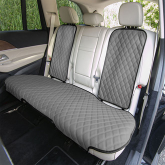 FH Group® - Faux Leather 2nd Row Gray Seat Protectors