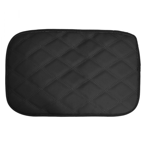  FH Group® - Ultra Luxe Faux Leather Black Center Console Pad with Diamond Pattern