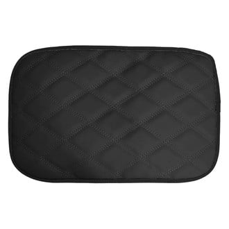 FH Group® - Ultra Luxe Faux Leather Black Center Console Pad with Diamond Pattern