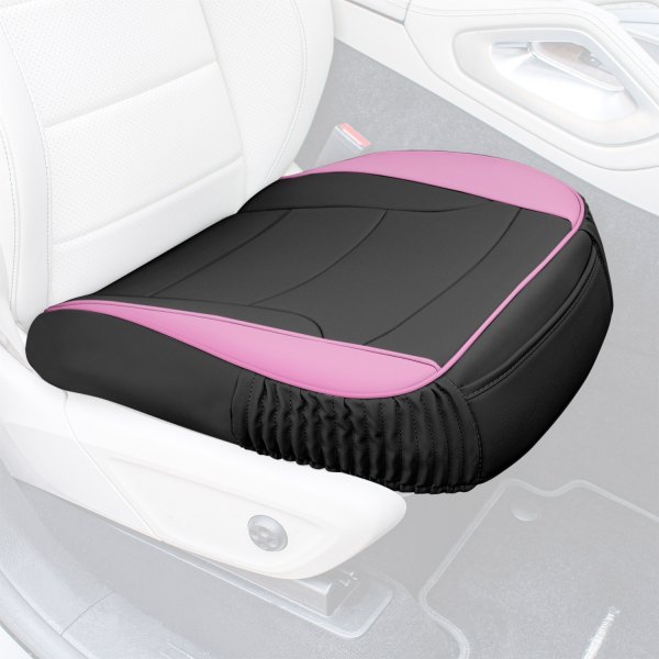  FH Group® - Faux Leather 1st Row Black & Pink Seat Cushion Pad