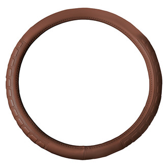 FH Group® - Embossed Microfiber Leather Tan Steering Wheel Cover