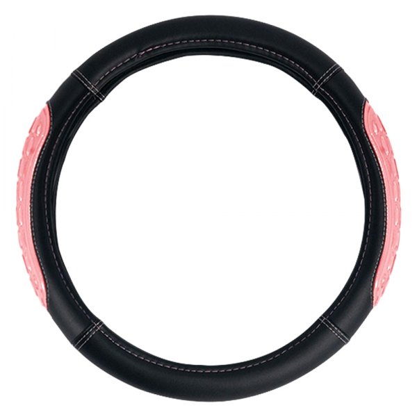 FH Group® - Ultra Grip Silicone and Faux Leather Pink Steering Wheel Cover