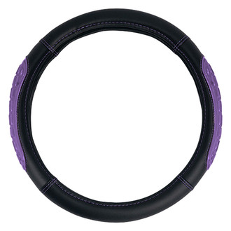 FH Group® - Ultra Grip Silicone and Faux Leather Purple Steering Wheel Cover