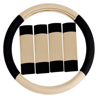 FH Group® - Modernistic Steering Wheel Cover and Seat Belt Pads