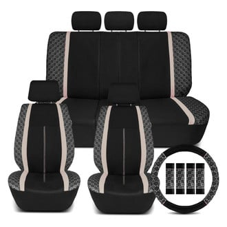 FH Group® - We Are Young Life is Fun™ Checker Printed Seat Covers