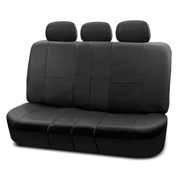  FH Group® - 2nd Row Premium PU Leather 2nd Row Black Seat Covers