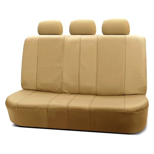  FH Group® - 2nd Row Deluxe Leatherette 2nd Row Beige Seat Covers