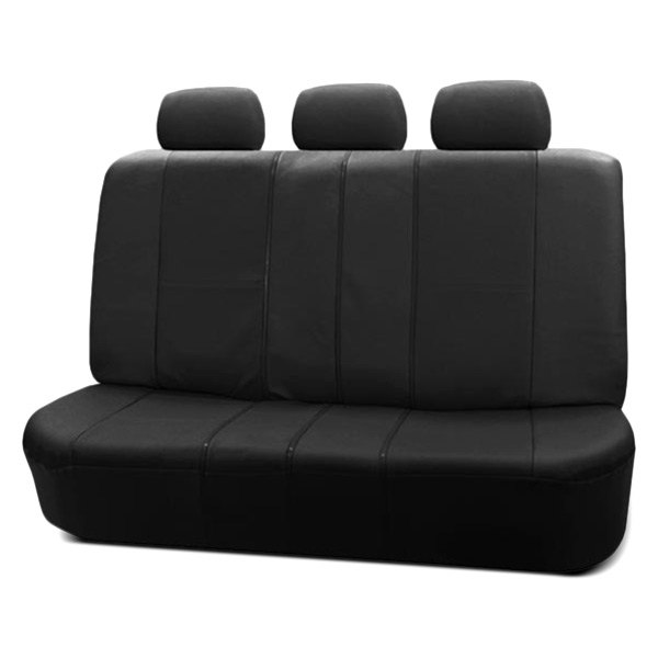  FH Group® - 2nd Row Deluxe Leatherette 2nd Row Black Seat Covers