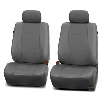 FH Group® - Deluxe Leatherette 1st Row Gray Seat Covers