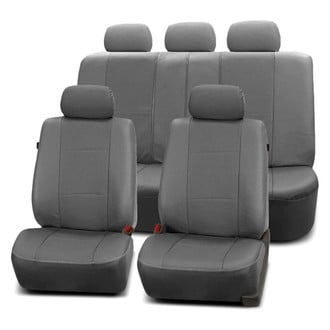 FH Group® - Deluxe Leatherette 1st & 2nd Row Gray Seat Covers
