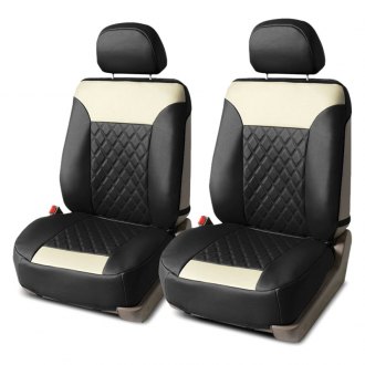 FH Group Leatherette Diamond Pattern Seat Cushions For Car Truck