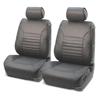 FH Group® - Multifunctional Quilted Leather Gray Seat Cushions