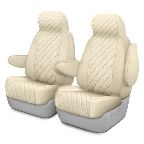  FH Group® - 1st Row Beige Neoprene 1st Row Beige Custom Seat Covers