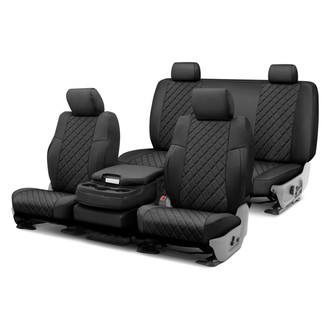 FH Group® - Neoprene 1st & 2nd Row Black Custom Seat Covers