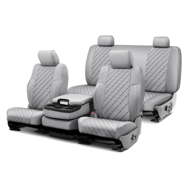  FH Group® - 1st & 2nd Row Gray Neoprene 1st & 2nd Row Gray Custom Seat Covers