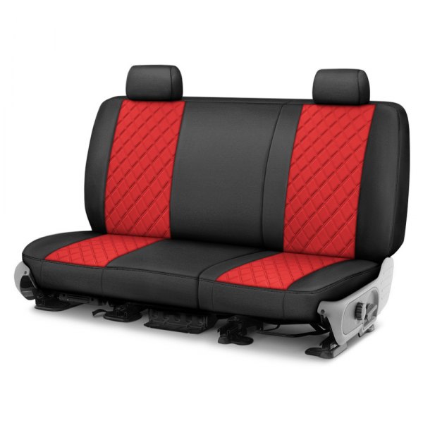  FH Group® - 2nd Row Black & Red Neoprene 2nd Row Black & Red Custom Seat Covers