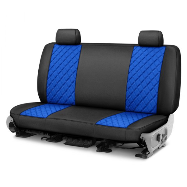  FH Group® - 2nd Row Black & Blue Neoprene 2nd Row Black & Blue Custom Seat Covers