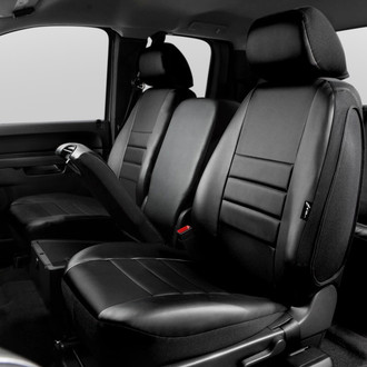 LeatherLite™ Series 1st Row Black Seat Covers