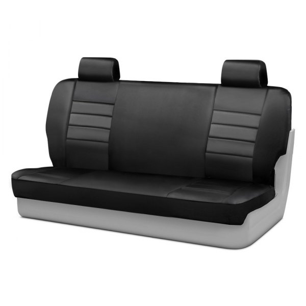  Fia® - LeatherLite™ Series 2nd Row Black Seat Covers