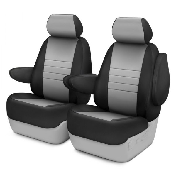  Fia® - Neo™ 1st Row Black & Gray Seat Covers