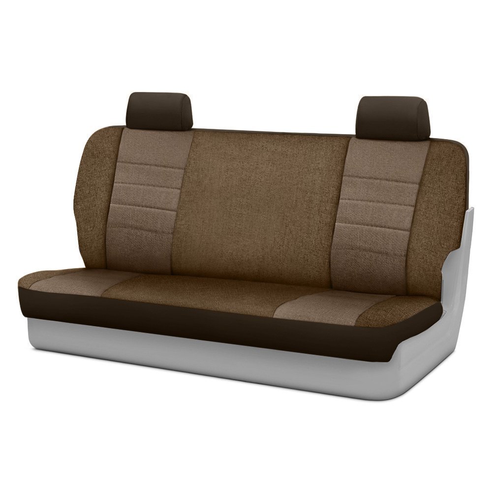 Tweed, Taupe Fia OE32-40 TAUPE Custom Fit Rear Seat Cover Bench Seat