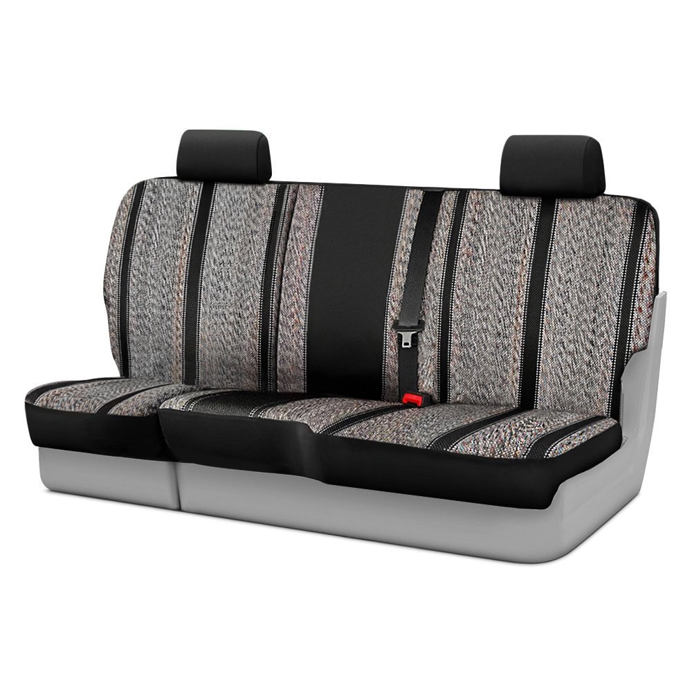 Fia TR47-3 GRAY Custom Fit Front Seat Cover Split Seat 40/60 Gray Saddle Blanket, 