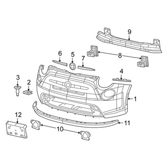 Fiat OE - Front Bumper & Grille - Bumper & Components (c Lounge / c Pop / E / Pop)