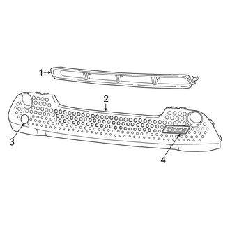 Fiat OE - Front Bumper & Grille - Grille & Components (c Lounge / c Pop / Pop)