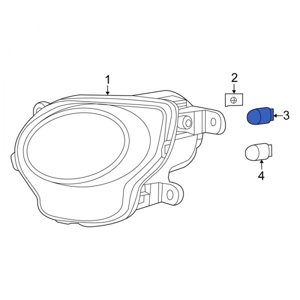 Fiat OE L0007443 Front Parking Light Bulb