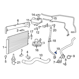 Fiat OE - Engine Coolant Pipe Nut