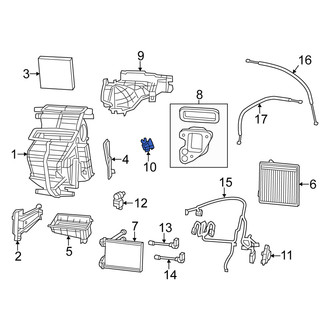 Fiat OE - HVAC Air Adjustment Control Motor