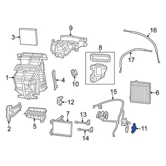 Fiat OE - HVAC Floor Mode Door Actuator