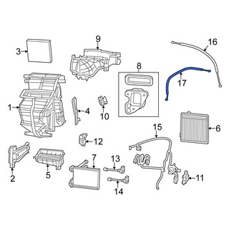 Fiat OE - HVAC Heater Control Cable