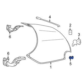 Fiat OE - Hood & Trunk Prop Rod Insulator