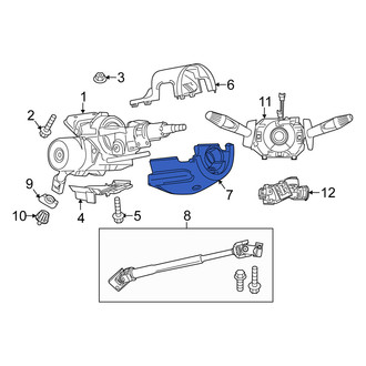Fiat OE - Lower Outer Steering Column Cover