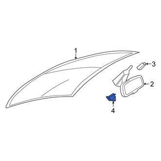 Fiat OE - Front Lower Interior Rear View Mirror Cover